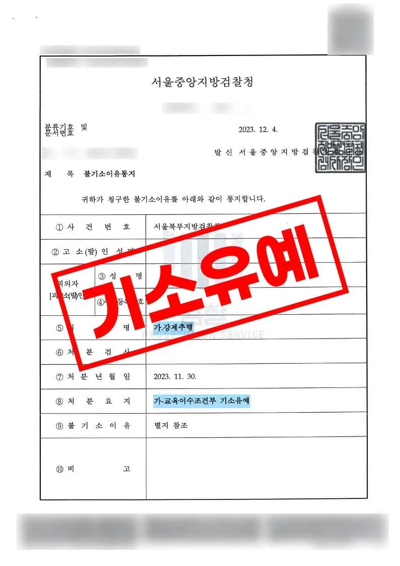 거리공연 중 강제추행 혐의로 현행범 체포된 사건에서 교육이수조건부 기소유예 처분을 받은 사례
