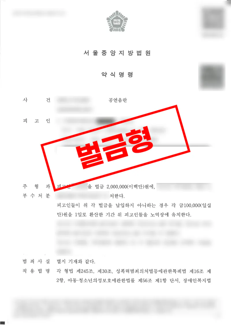 사우나 공연음란 혐의에서 공연성 다툼과 양형 주장으로 벌금형을 받은 사례