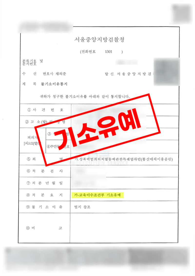 인스타그램 DM 통신매체이용음란 혐의, 형사조정 합의로 교육이수조건부 기소유예를 받은 사례