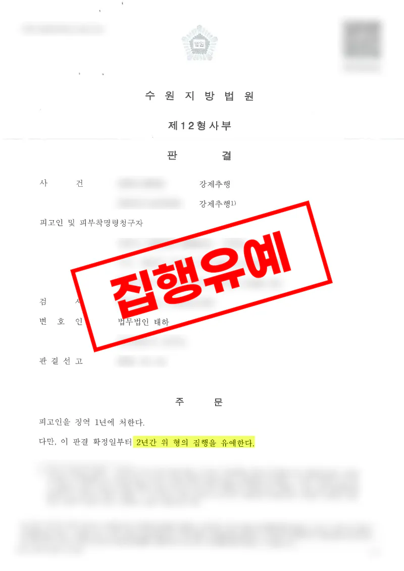 강제추행 동종전과가 있었지만 피해자 2명과의 합의 및 양형변론으로 집행유예를 받은 사례