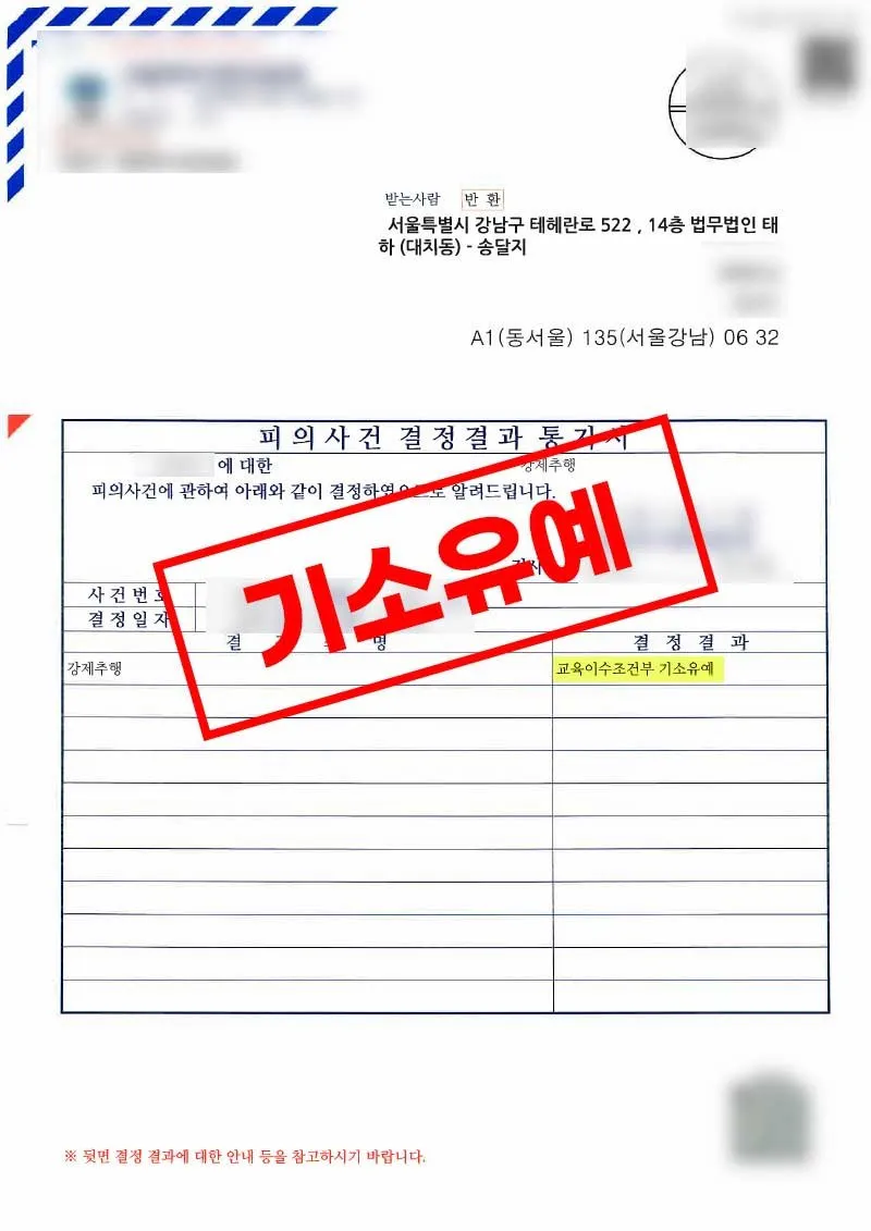 강제추행 혐의에서 피해자 합의와 재범방지 노력으로 교육이수 조건부 기소유예를 받은 사례